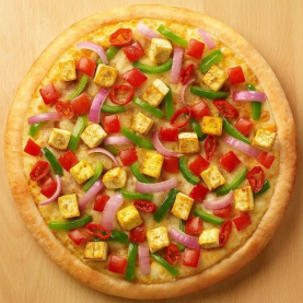 Onion And Paneer Double Topping Pizza